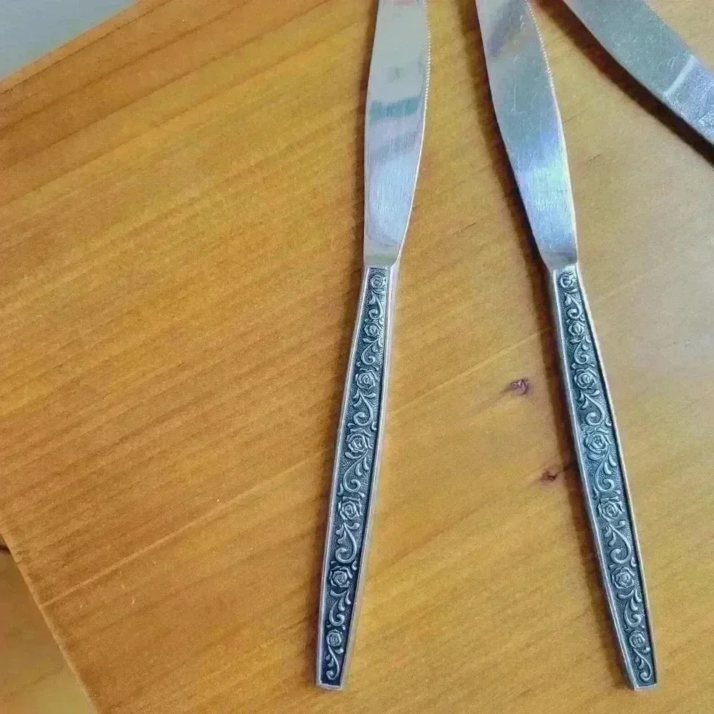 Vintage Stainless Steel Metal Japan 4 Knives - Picture 3 of 12